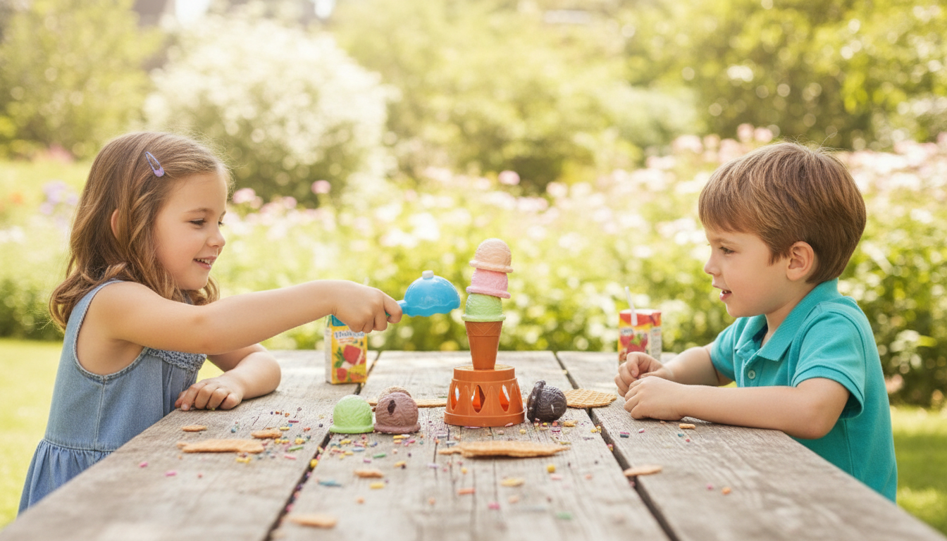 Ice Cream Stacking Game for Kids: Skills-Building Fun