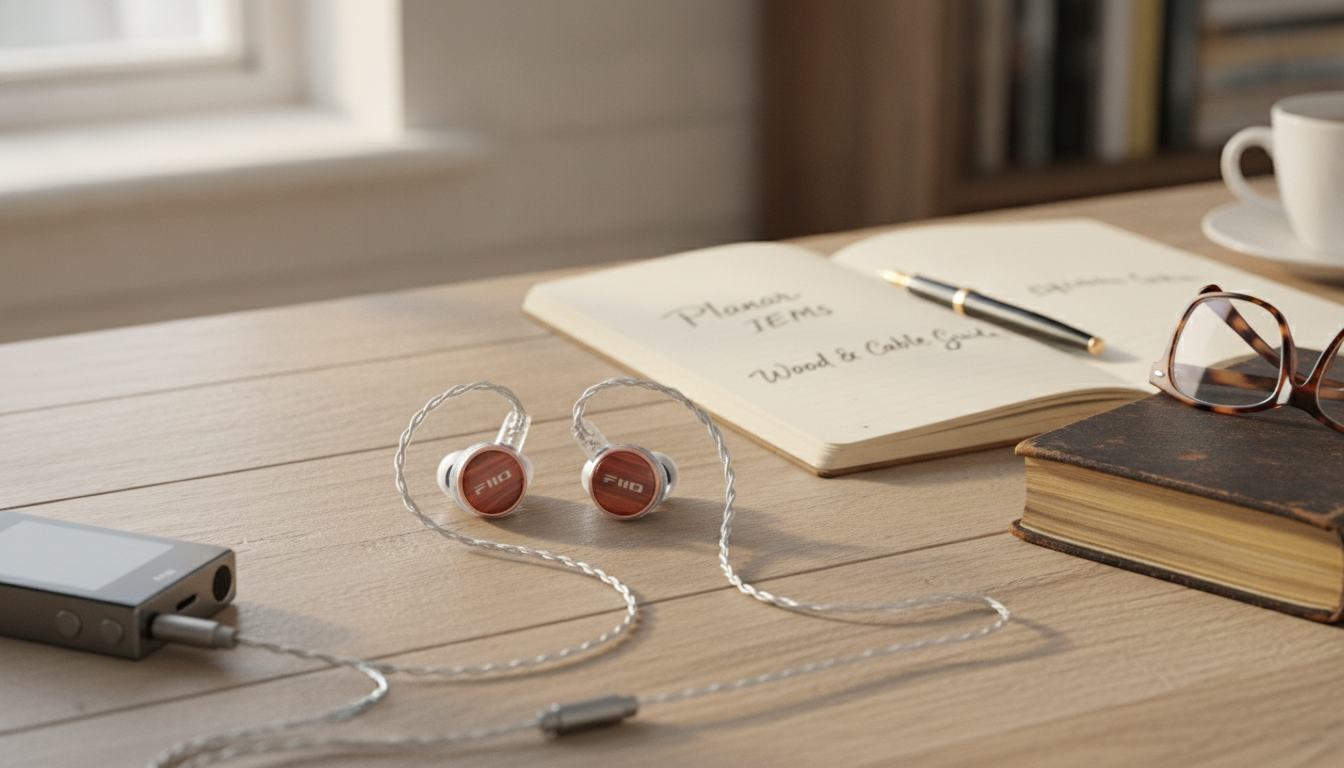 Planar IEMs: Wood Faceplate & Detachable Cable Guide