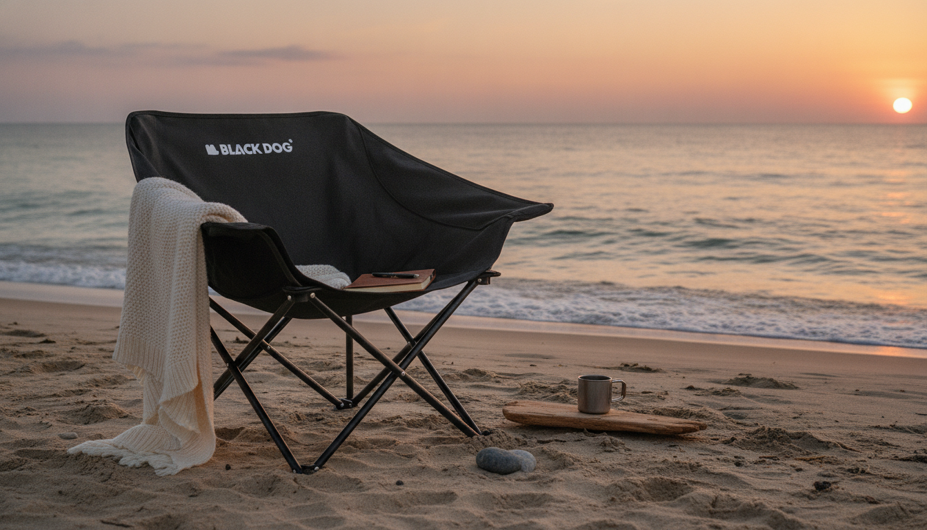 Widened Moon Chair: Thick Oxford Comfort for Outdoors