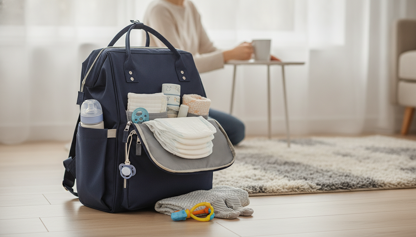 Large-Capacity Diaper Backpack: Organized, Hands-Free Days