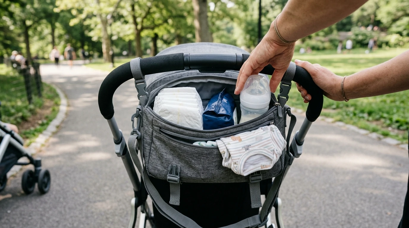 Pack Smart: Single-Shoulder Stroller Organizer Diaper Bag