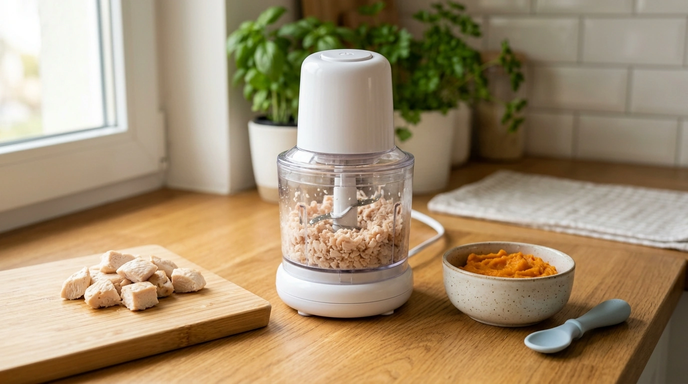 Two-Speed Electric Grinder for Baby Food Textures