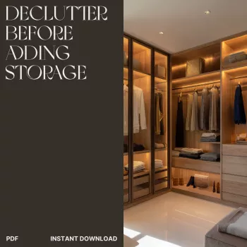 Declutter First, Then Buy Storage: A Calm Home System
