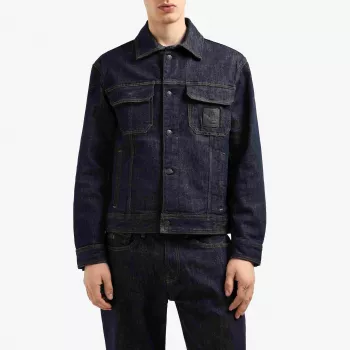 Armani Exchange Blue Cotton Jacket: Spring/Summer Layer