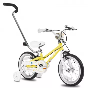 14-Inch Lightweight Kids Bike: Training Wheels + Push Handle